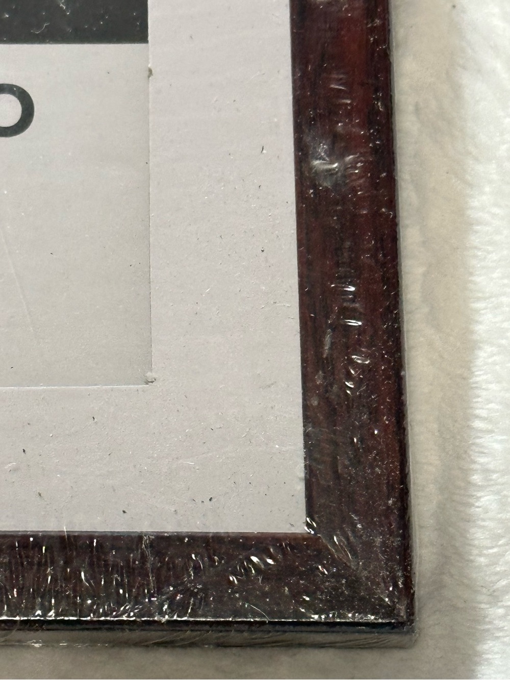 Cherry Brown Wood Photo Frame with White Mat 8x10 - Picture 2 of 5